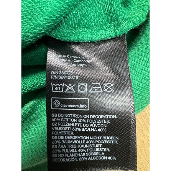 H&M Divided Disney‎ Mickey Mouse Green Sweatshirt Women's Size S - Picture 6 of 9